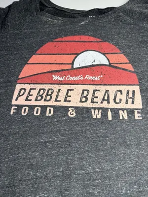 Flavour Gallery Pebble Beach Food & Wine Womens L Gray Graphic Sweatshirt thumbnail 6