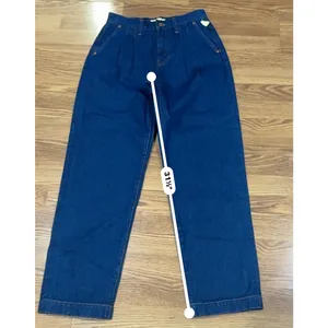 Madewell Baggy Straight Pleated Woodham Dark Wash Denim Jeans Size 26 thumbnail 7