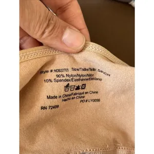 Rene Rofe Nude Padded Bra Size Small Sports Pleated Stretch Activewear Gym thumbnail 11