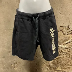 Vintage Y2K Abercrombie & Fitch Fleece Low Rise Navy Blue Sweatshorts S/M Lounge thumbnail 1