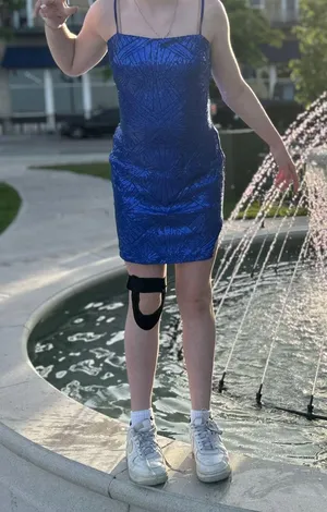 Macy's Blue Homecoming Dress thumbnail 2