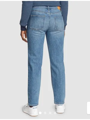 NWT!!! Eddie Bauer Authentic Perfect Straight Leg Jean in Vintage Wash thumbnail 2