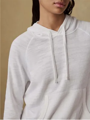 Women’s Faherty Sunwashed Organic Cotton Hoodie White Size M thumbnail 5