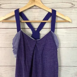 Lululemon Rest Less Tank Heathered Bruised Berry‎ 4 thumbnail 4