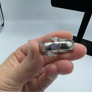 Silver Tone Dragon Claw Wrap Ring Size 12 thumbnail 2