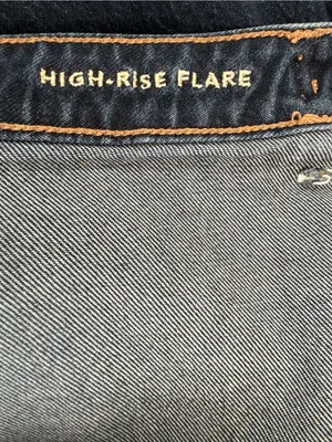 American Eagle High-Rise Flare Dark Blue Women’s Jeans thumbnail 8