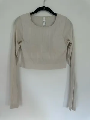 Lululemon Ebb to Street Long Sleeve White Opal 8 thumbnail 1