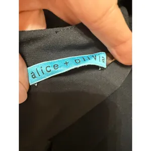 Alice + Olivia Lindsay Lace Side‎ Tank Black Sleeveless Boho Chic XS thumbnail 5