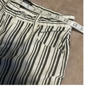 BDG Urban Outfitters Jeans Size 27 Blue Cream Striped Cropped Stretch Denim thumbnail 6