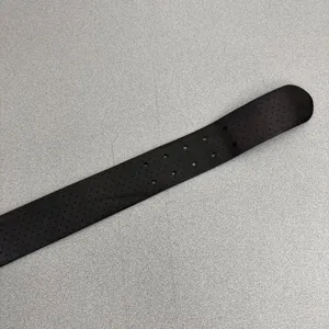 Lauren Ralph Lauren Belt Womens M Brown Leather Perforated Double Prong Buckle thumbnail 5