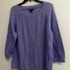 FINAL MARKDOWN Karen Scott cotton knit sweater xl thumbnail 1