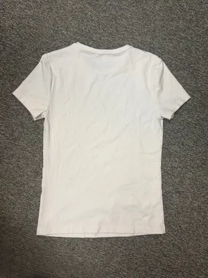 Banana Republic White Stretch Cotton Crewneck T-Shirt Women’s Small Fitted Basic thumbnail 4