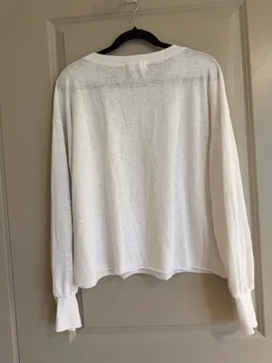 Carly Jean Los Angeles White Long Sleeve Tee thumbnail 3