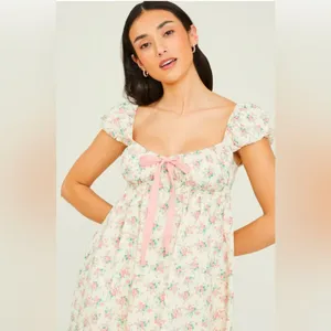 NWT Altar’d State Everlee Floral Bow Dress thumbnail 4