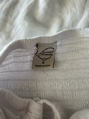Blanco By nature white crop tank thumbnail 3