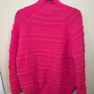 Chic Fuchsia Turtleneck Sweater Pink Size L thumbnail 3