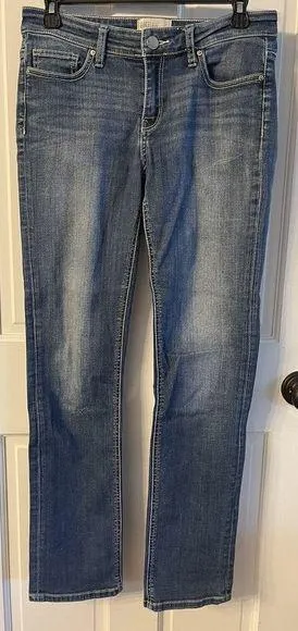 BKE Jeans Payton Straight Medium Wash Denim 27” The Buckle Low Rise 29.5”inseam thumbnail 1
