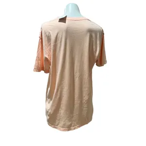 Unif Cookie Collective Unisex Orange Graphic T-Shirt Peach Emoji Short Sleeve Size L thumbnail 7
