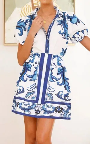 Billy J Skirt Blue thumbnail 1
