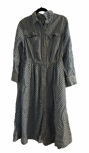 Free Assembly Blue Striped Women's Dress Size M thumbnail 1
