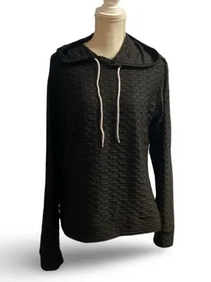 Honeycomb Hoodie Black Size XXL thumbnail 3