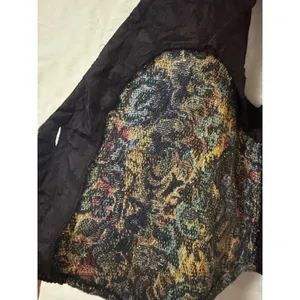 Turn On Vintage Tapestry Vest Womens Large Floral Brocade Metallic Cropped USA thumbnail 9