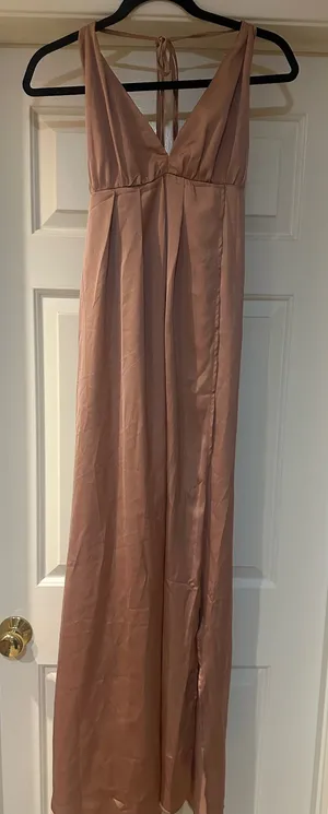 Peppermayo Satin Wrap Dress Maxi thumbnail 1
