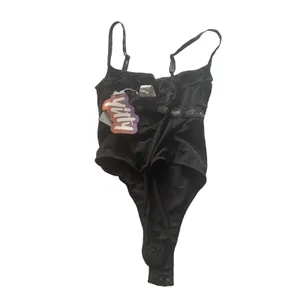 New!Yitty Spotlight Shaping Demi Cup Thong Bodysuit Black/Gold Shimmer Sz XS thumbnail 4