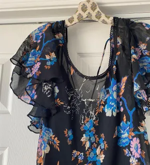Free People NWOT Love to Love Floral Mini Dress thumbnail 6