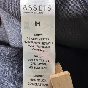 Spanx Assets Faux‎ Leather Leggings Black Pull On Slim Stretch Pants M thumbnail 7