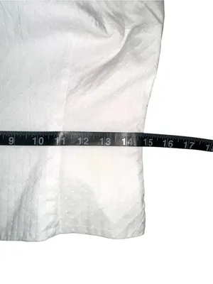 INTERMIX White Off The Shoulder Ruffle Halter Top LARGE thumbnail 7