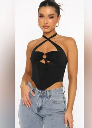 White Fox Boutique Love to Love Mesh Bustier thumbnail 1