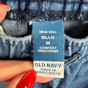 Old Navy M Billie High Rise Dark Wash Straight Ankle Trouser Cotton Denim Pants thumbnail 4