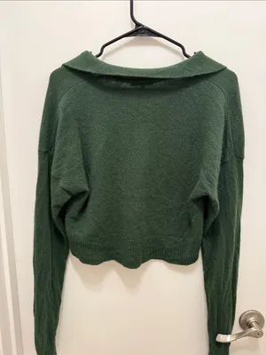 Reformation Cashmere Polo Sweater thumbnail 4