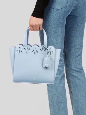 Kate Spade Mini Mina Magnolia Street Eyelet Satchel Blue Dawn/Constellation Blue thumbnail 1