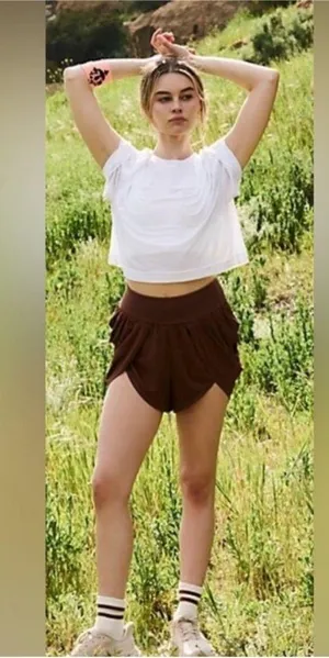New FP Movement Find Your Flow Shorts in Argan Oil thumbnail 2