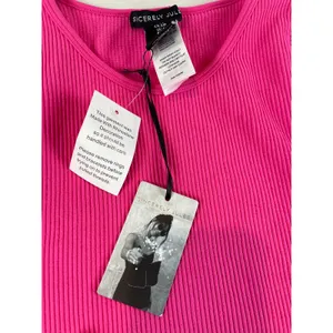 Sincerely Jules Crop Top Size S Pink Rhinestone Fringe Long Sleeve New With Tag thumbnail 2