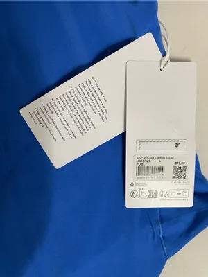 Lululemon NWT Mock Neck Sleeveless Bodysuit Nulu Ultra Soft Blue Size L thumbnail 8