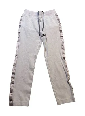 👖 Varley Track Pants Women’s M Gray Pink Side Stripe Drawstring Lounge Joggers 👖 thumbnail 1