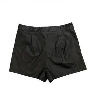 Shein Black Faux Leather Shorts thumbnail 5