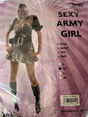 Sexy army Halloween costume Green Size M thumbnail 7