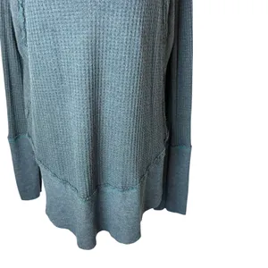 Free‎ People We The Free Catalina Thermal Top Women Medium Blue Boho Festival thumbnail 6