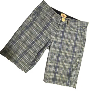 Levis Tab Twills Plaid Shorts Blue Green Yellow Cotton Flat Front women's size 6 thumbnail 1