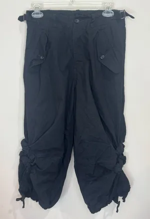 Comme des‎ Garçons Black Knot Cargo Cropped Baggy Pants Sz S thumbnail 1