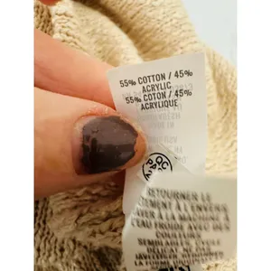 Aerie Womens Sweater Pullover Oversized Deconstructed Slouchy Beige Size‎ Medium thumbnail 9