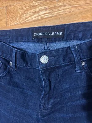 Express Women's Navy Skinny Jeans thumbnail 2