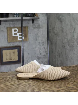 NWT Journee Collection Womens Knit Slip-On Aniee Mules ANIEE Beige Brown 7M thumbnail 11