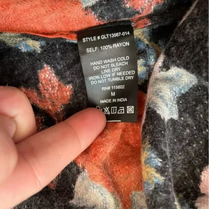 Gibson Latimer Floral Kimono Floral Boho Hippie Duster - Size Medium thumbnail 9