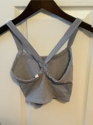 Free People Movement All Clear Solid Cami in Heather Gray thumbnail 3