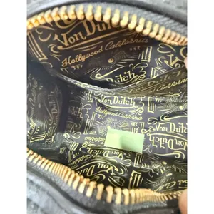 Von Dutch Women's Leopard Pony Hair Bowling Bag Satchel Handbag sale $169 MSRP thumbnail 6
